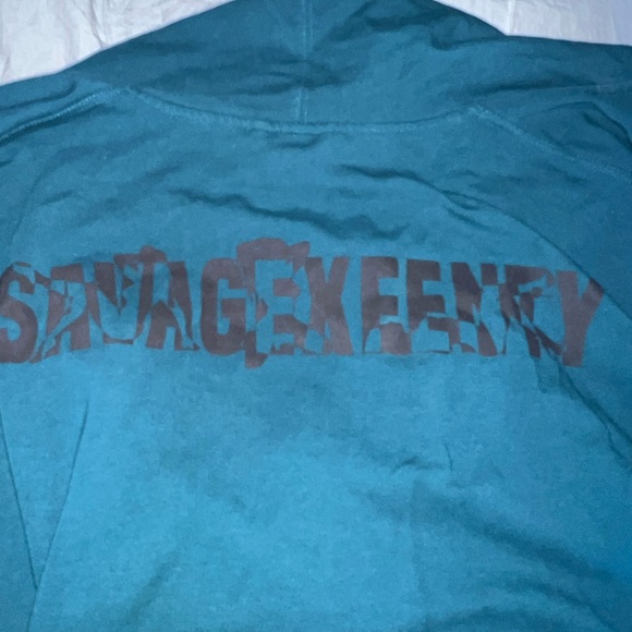 Savage X Fenty Other - SAVAGE FENTY Dark Teal Hooded Robe with Belt